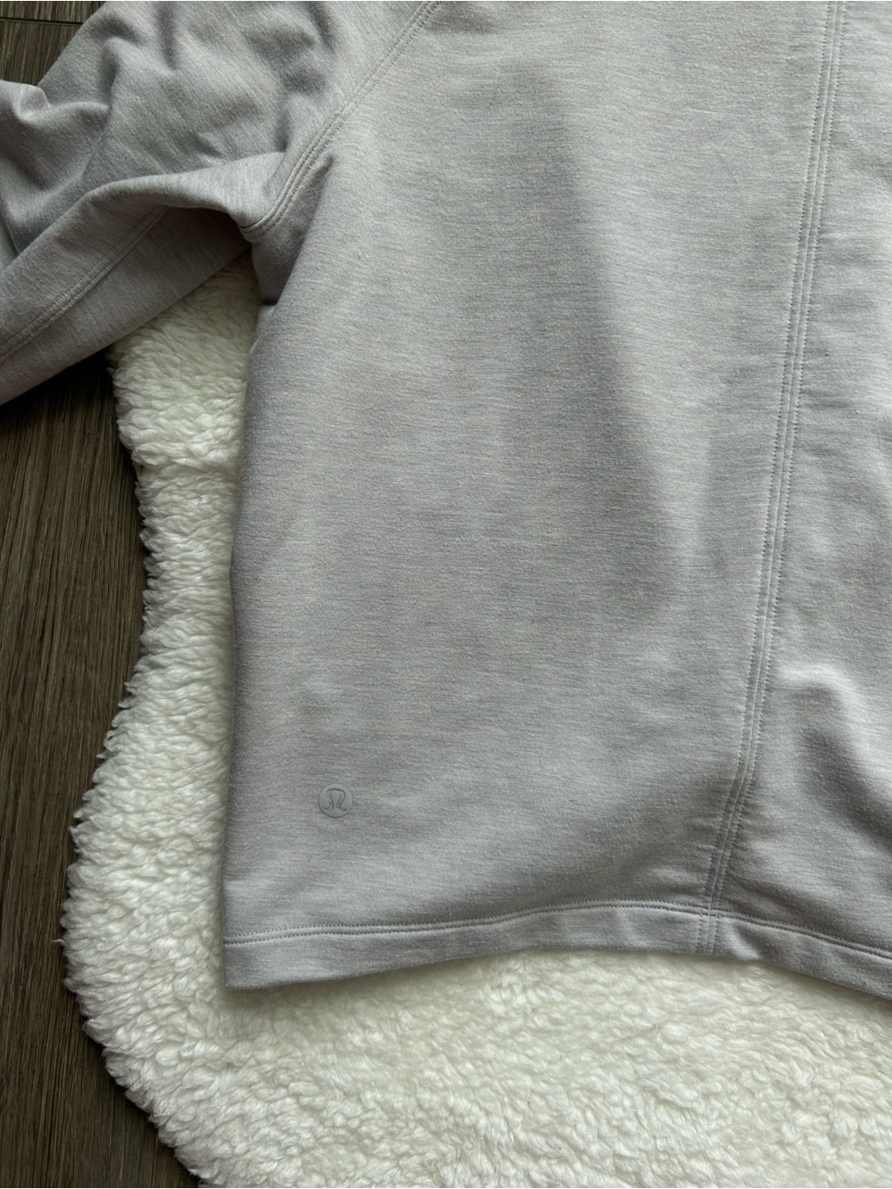 Lululemon Grey Tuck and Gather Pullover Knot Top - Picture 5 of 9